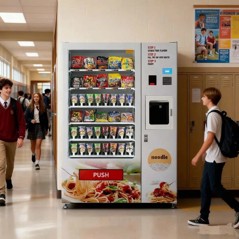 Vending Machine Qr Code - Customized Metal Cup Noodles Vending Machine