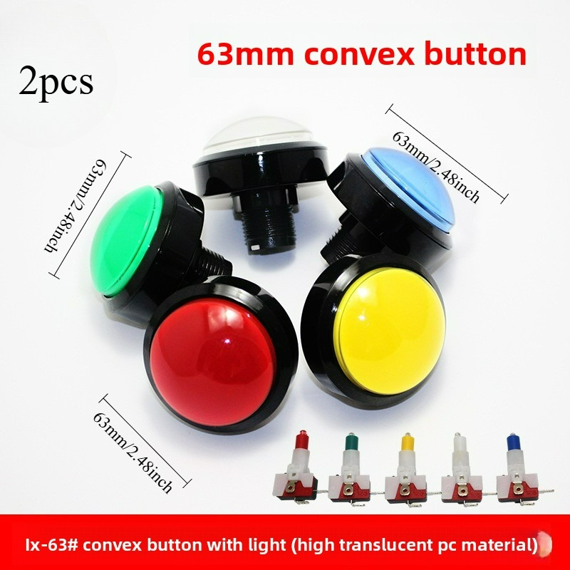 2pcs 60mm Convex Illuminated A - огляд і ціна Arcade And Vending