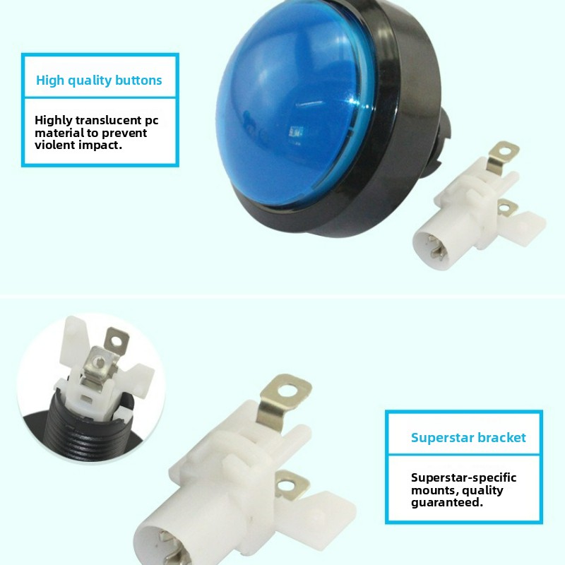 2pcs 60mm Convex Illuminated A - огляд і ціна Arcade And Vending
