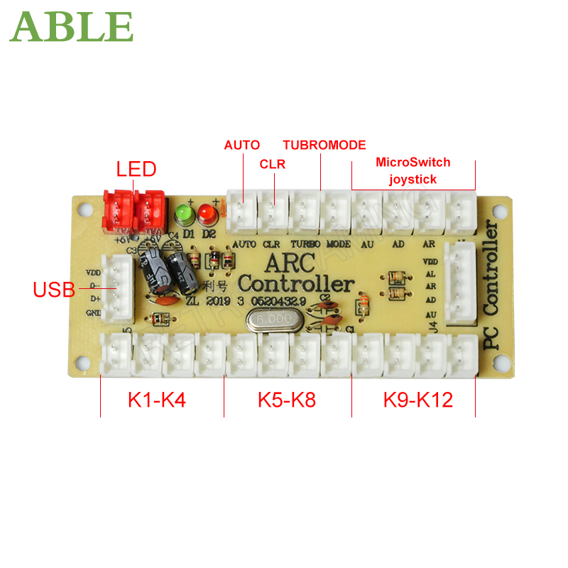 Arcade 2 Player Zero Delay Kit - огляд і ціна Arcade Button Pcb