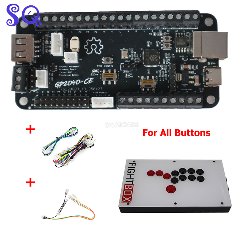Advanced Breakout Board GP2040 - огляд і ціна Arcade Button Pcb