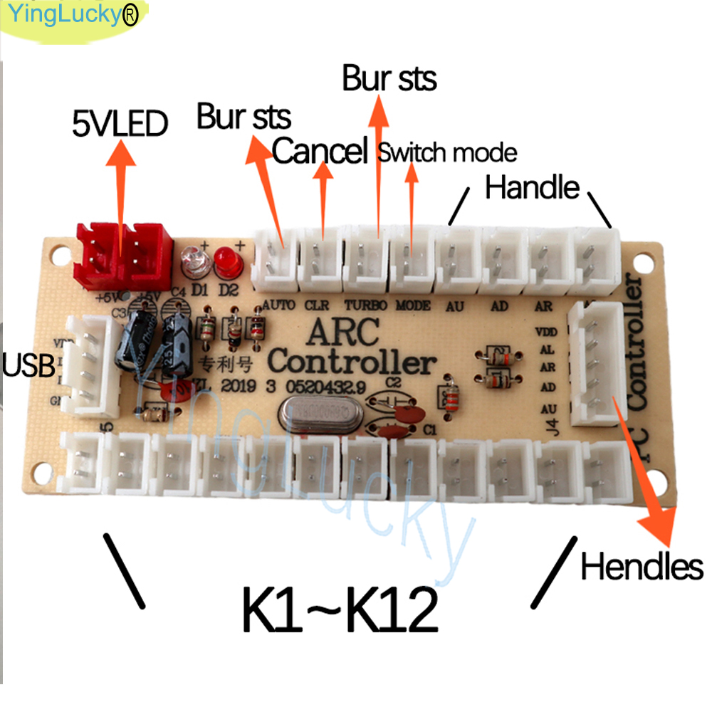 2 Player Arcade kit Copy Sanwa - огляд і ціна Arcade Button Pcb