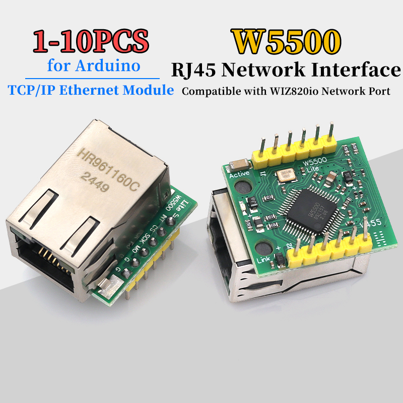 1/5/10Pcs W5500 Module TCP/IP  - огляд і ціна Arduino Vending Machine Project