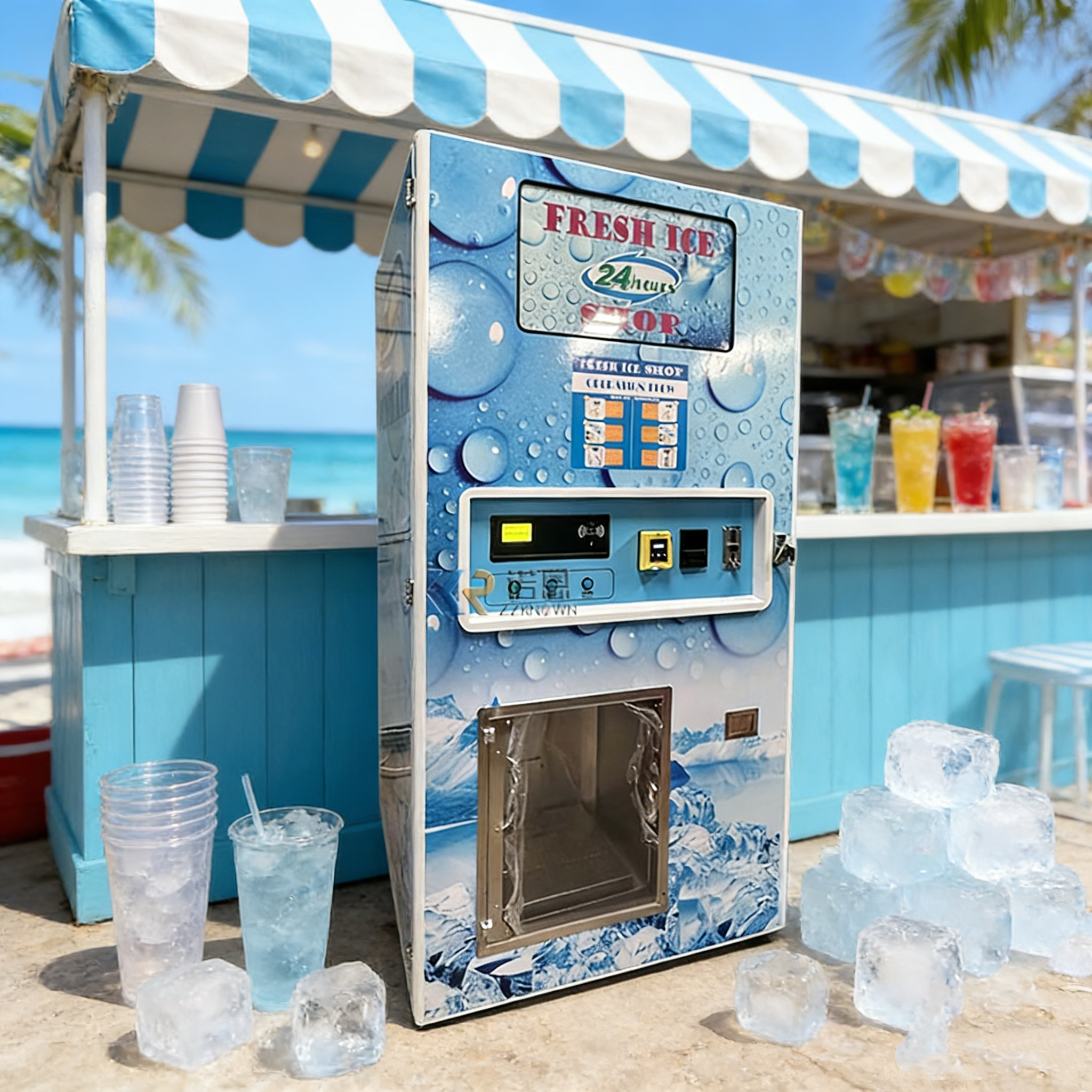 Customized Automatic Ice Vendi - огляд і ціна Commercial Vending Machine