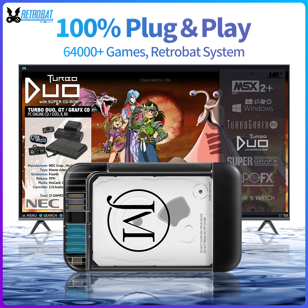 RETROBAT Portable 500G Gaming  - огляд і ціна Arcade X