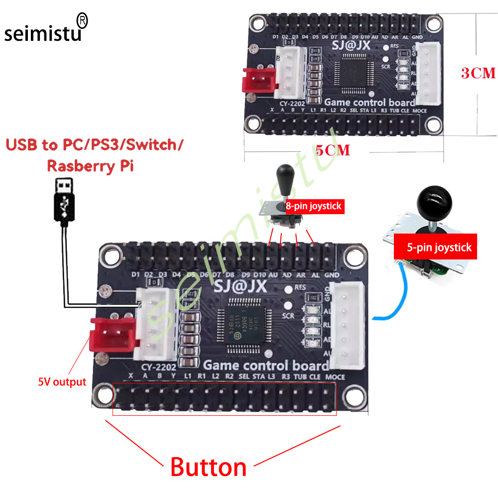 1 Player DIY Arcade USB Zero D - огляд і ціна Arcade Button Pcb