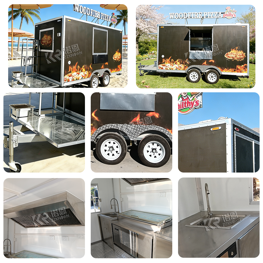 Customized Mobile Food Trailer - огляд і ціна Hot Dog Vending Cart