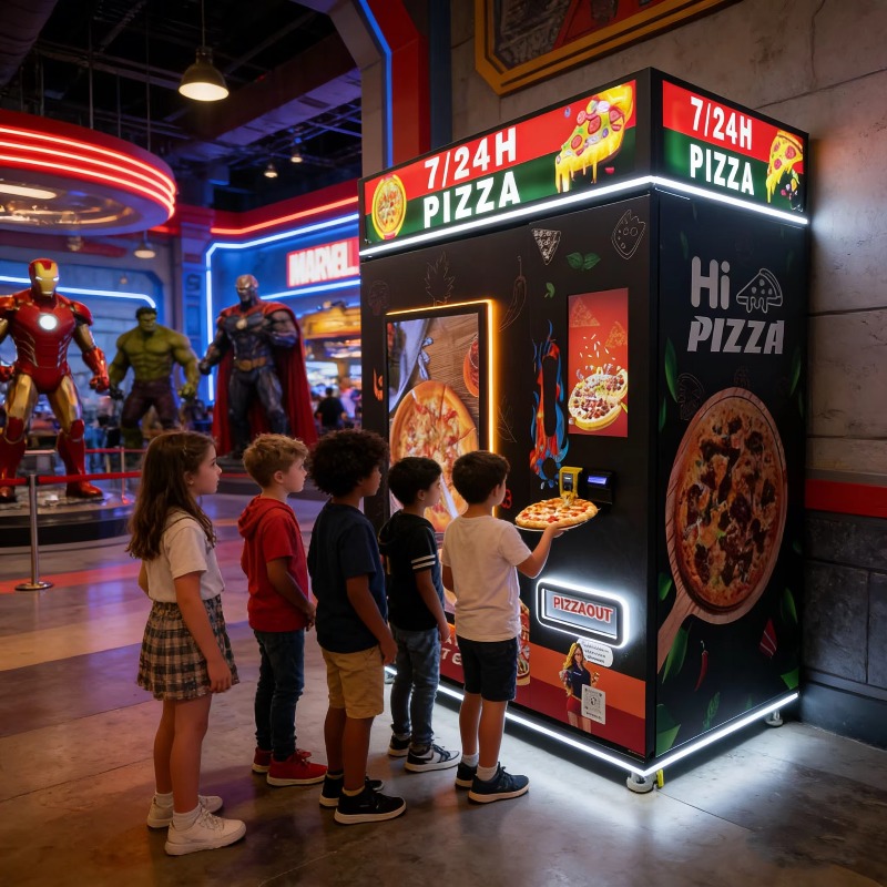 Custom Pizza Vending Machine S - огляд і ціна Vending Machine Qr Code