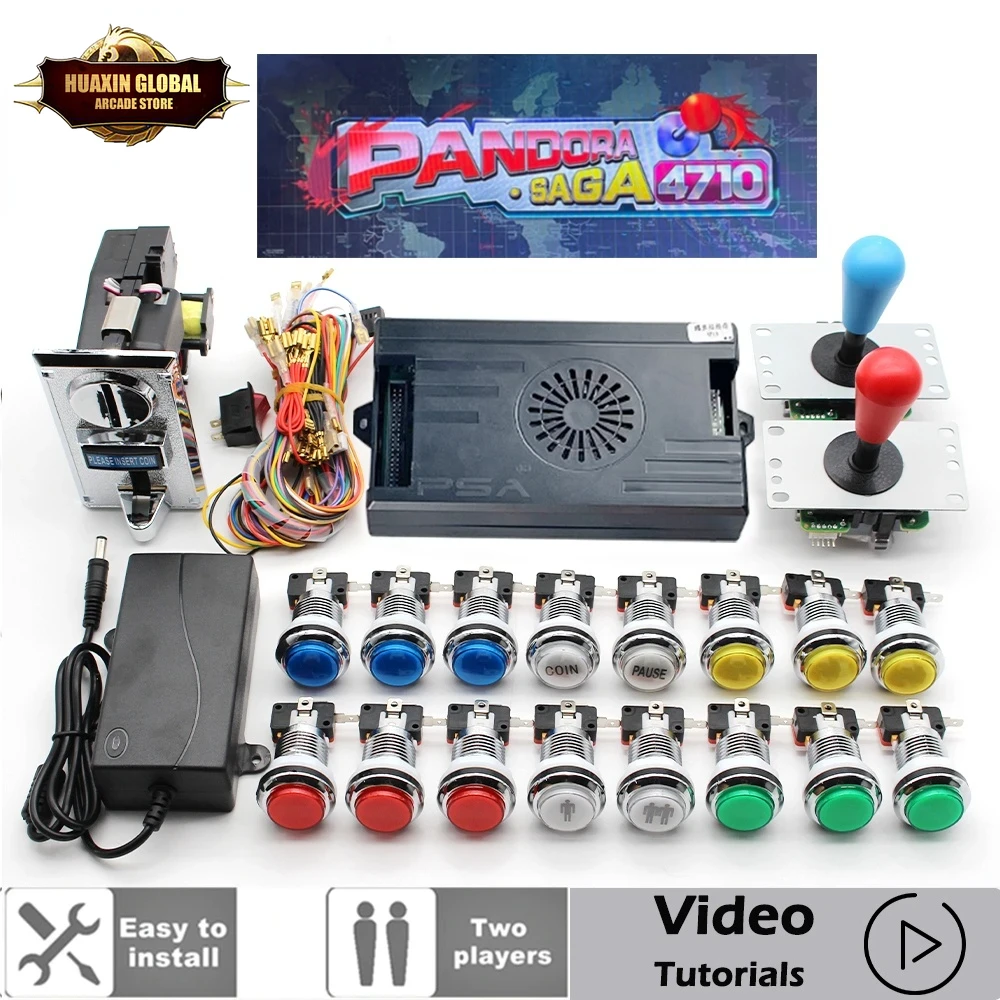 2 Player 4710 in 1 Pandora Sag - огляд і ціна Arcade Button Pcb