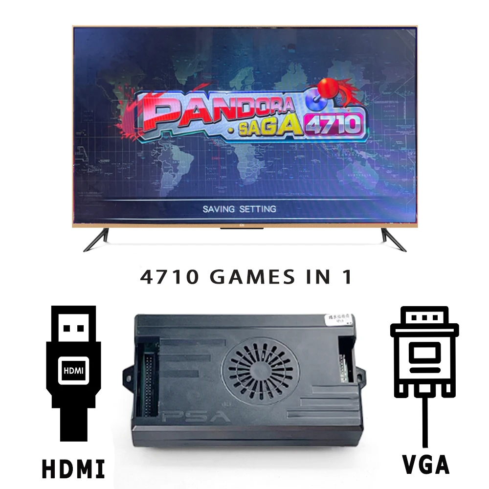 2 Player 4710 in 1 Pandora Sag - огляд і ціна Arcade Button Pcb