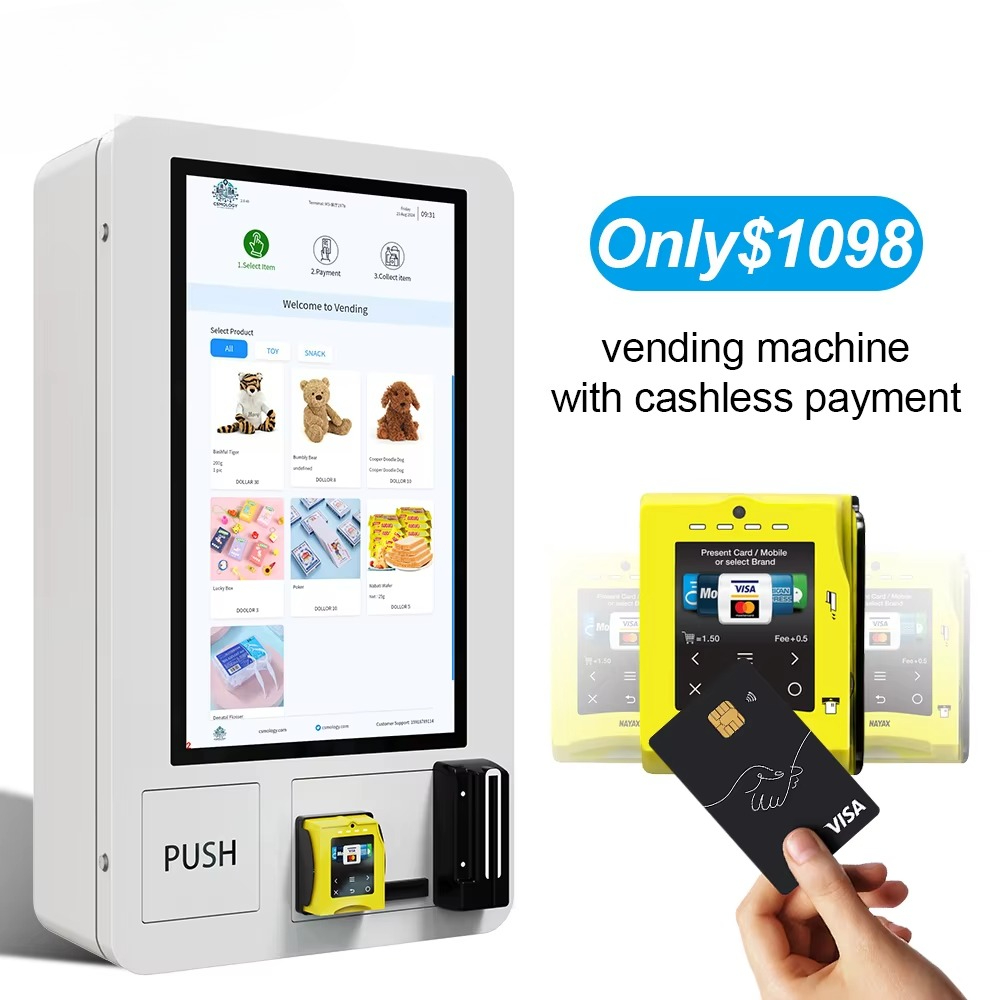 Small Metal Drinks Desktop Ven - огляд і ціна Vending Machine Qr Code