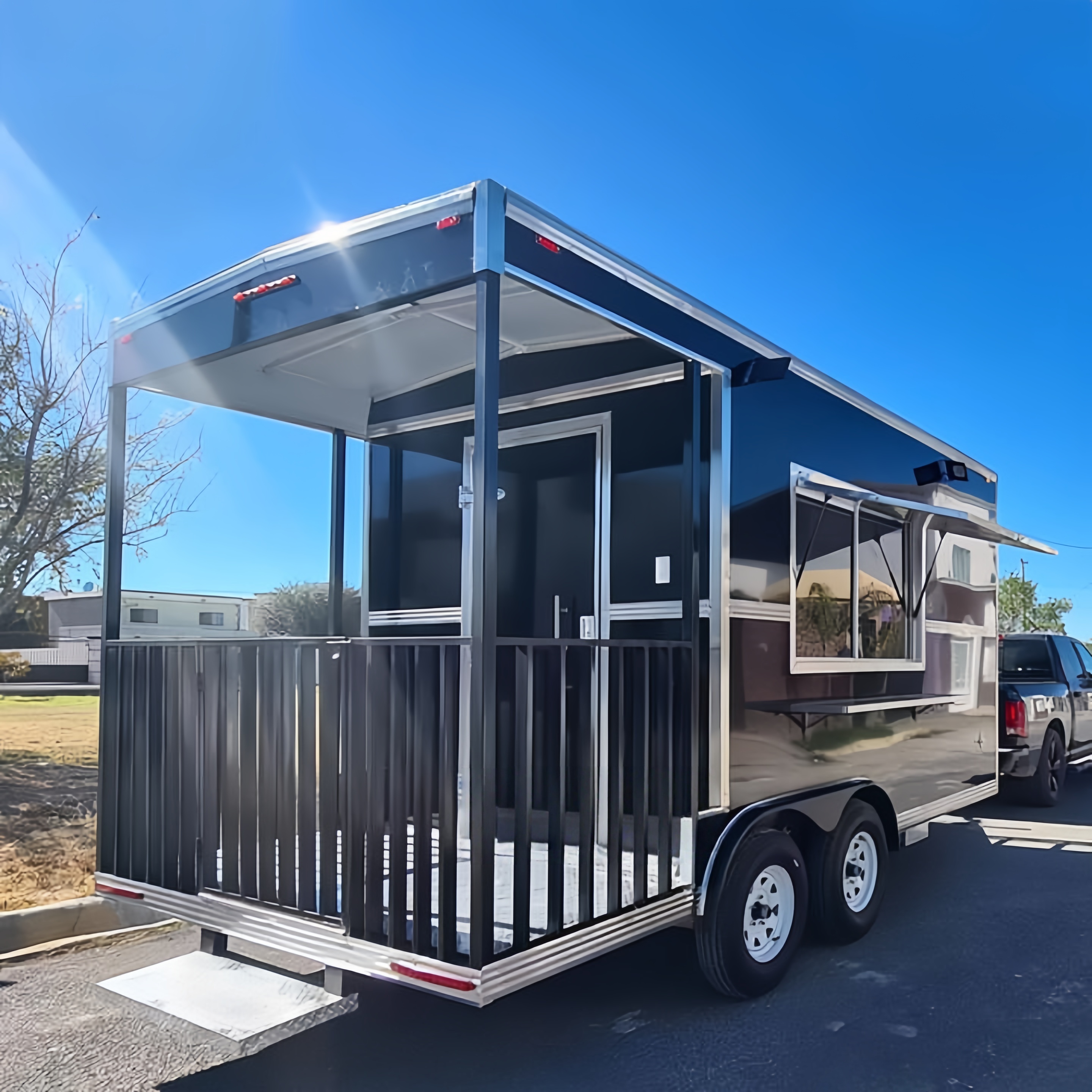 Outdoor Mobile Food Truck Trai - огляд і ціна Hot Dog Vending Cart