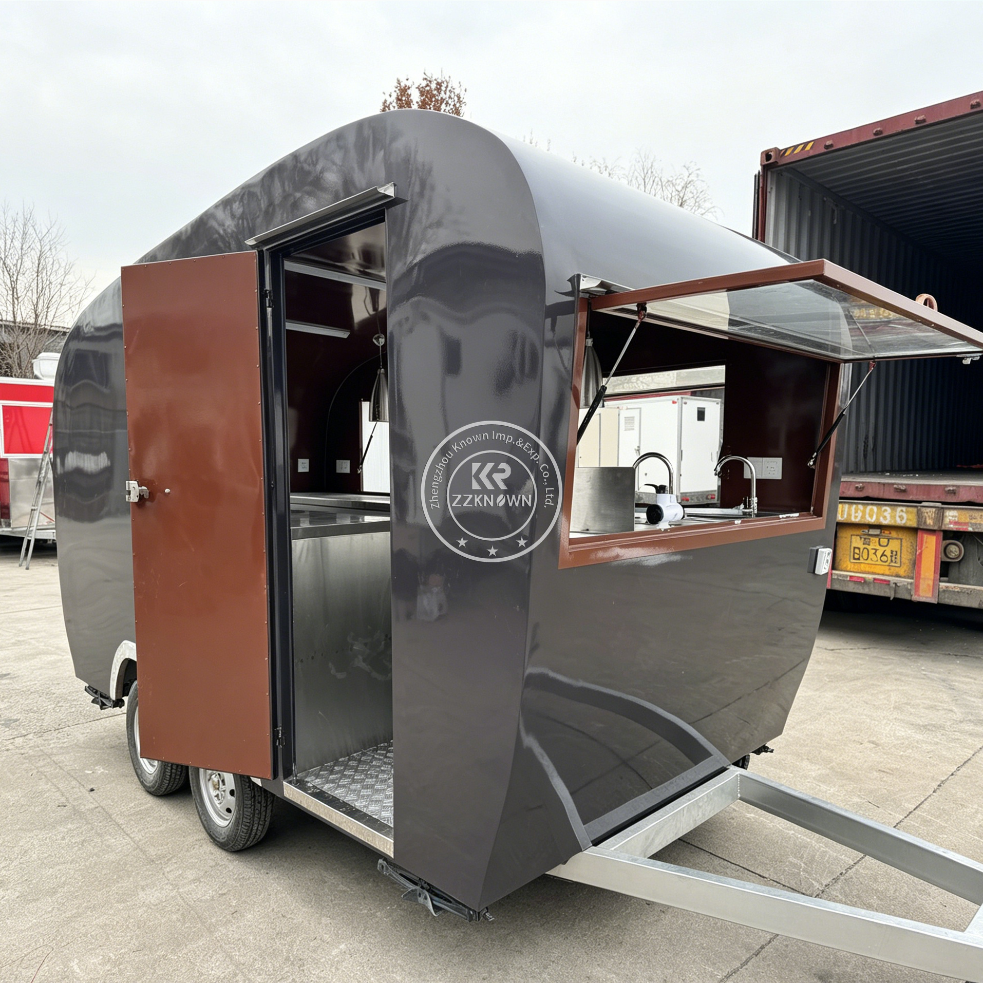 Outdoor Mobile Coffee Bubble T - огляд і ціна Hot Dog Vending Cart