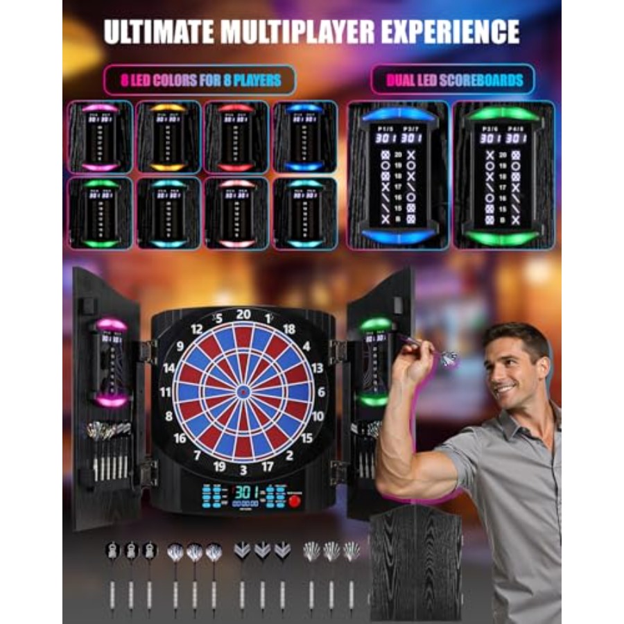 Electronic Dart Board, Electri - огляд і ціна Electronic Dartboard Cabinet