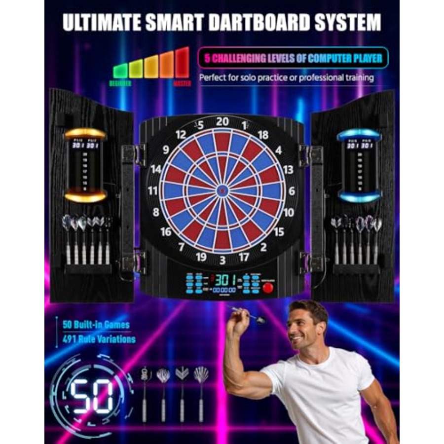 Electronic Dart Board, Electri - огляд і ціна Electronic Dartboard Cabinet