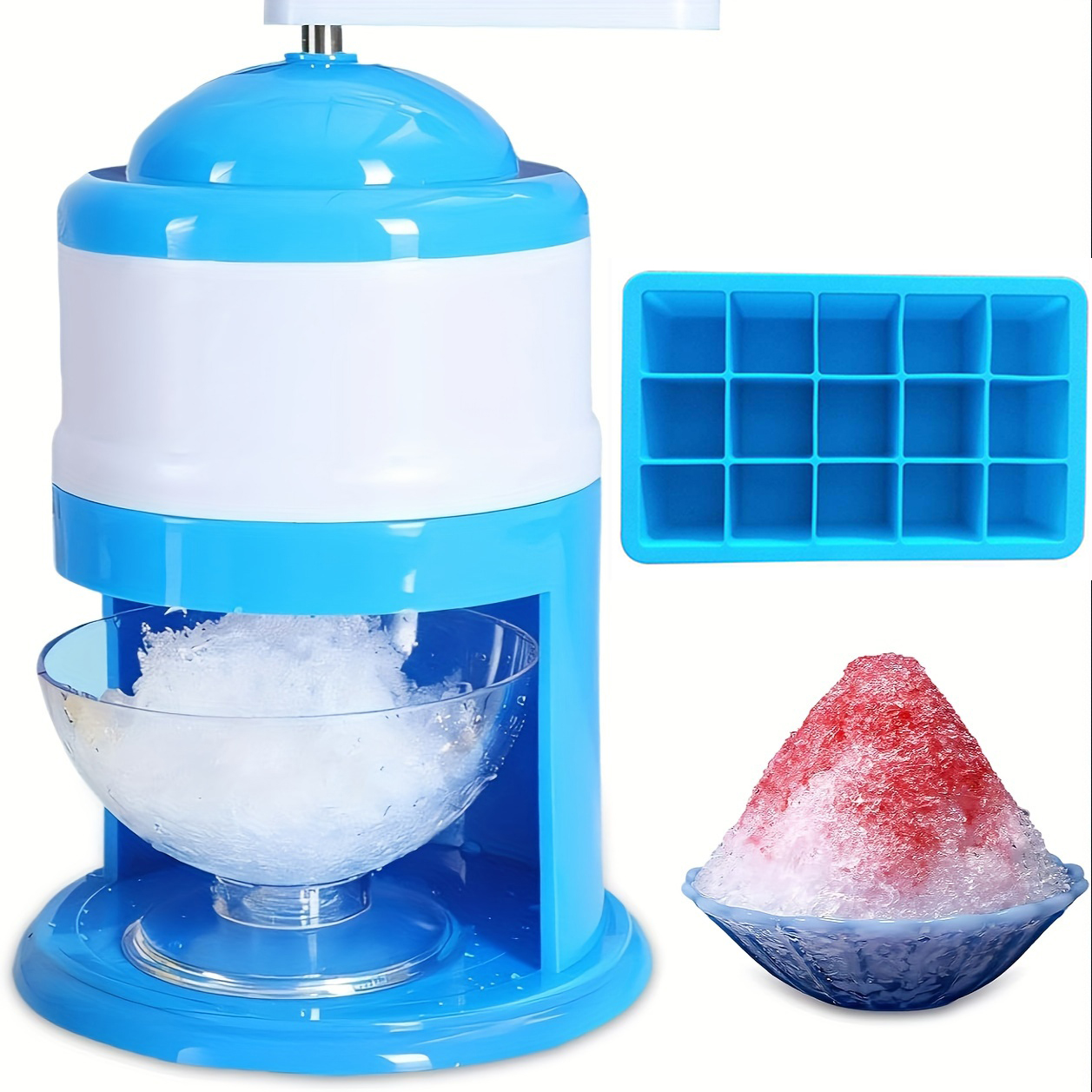 Portable Hand Crank Snow Cone  - огляд і ціна Slushie Machine Vending