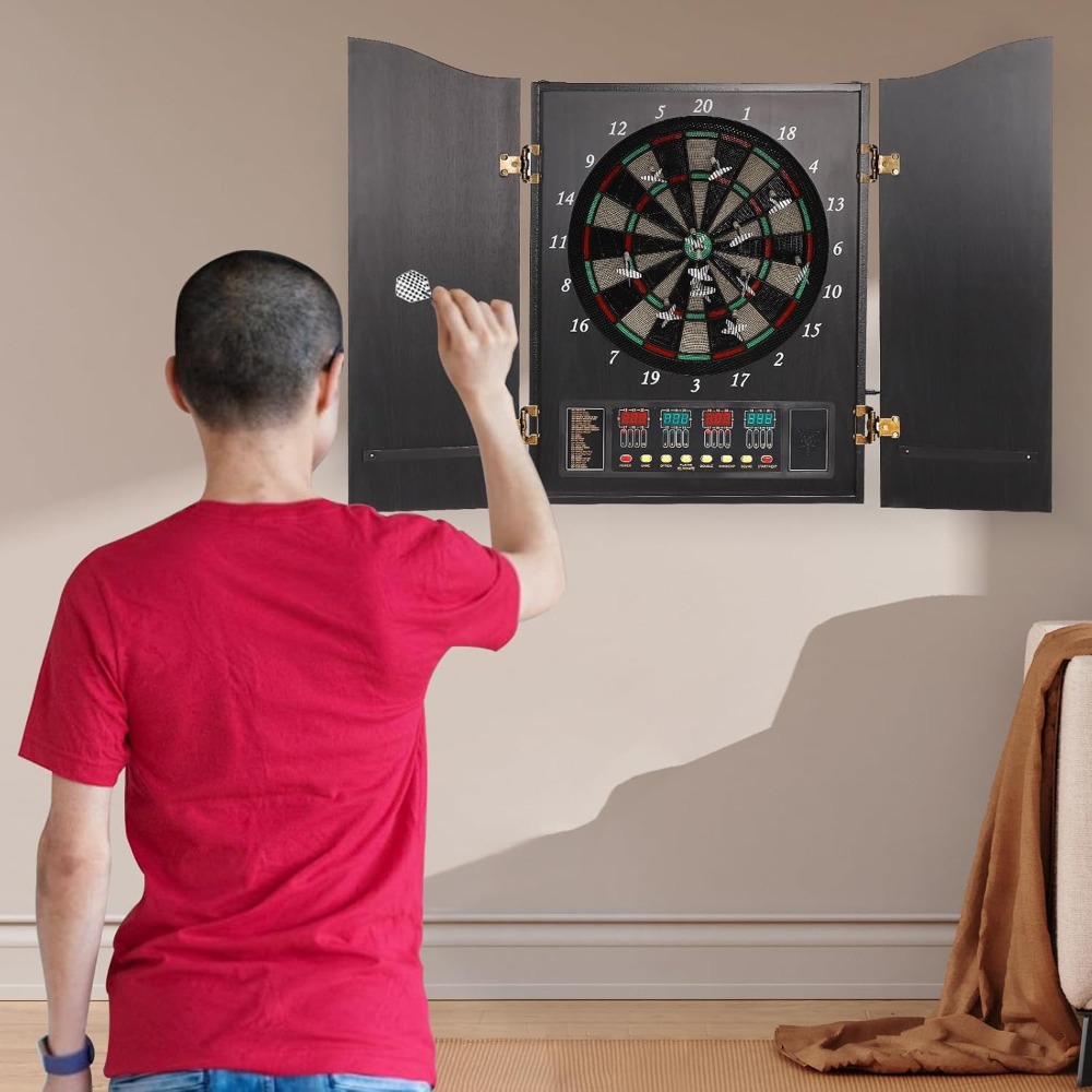 Dartboard Cabinet Set Dart Boa - огляд і ціна Electronic Dartboard Cabinet