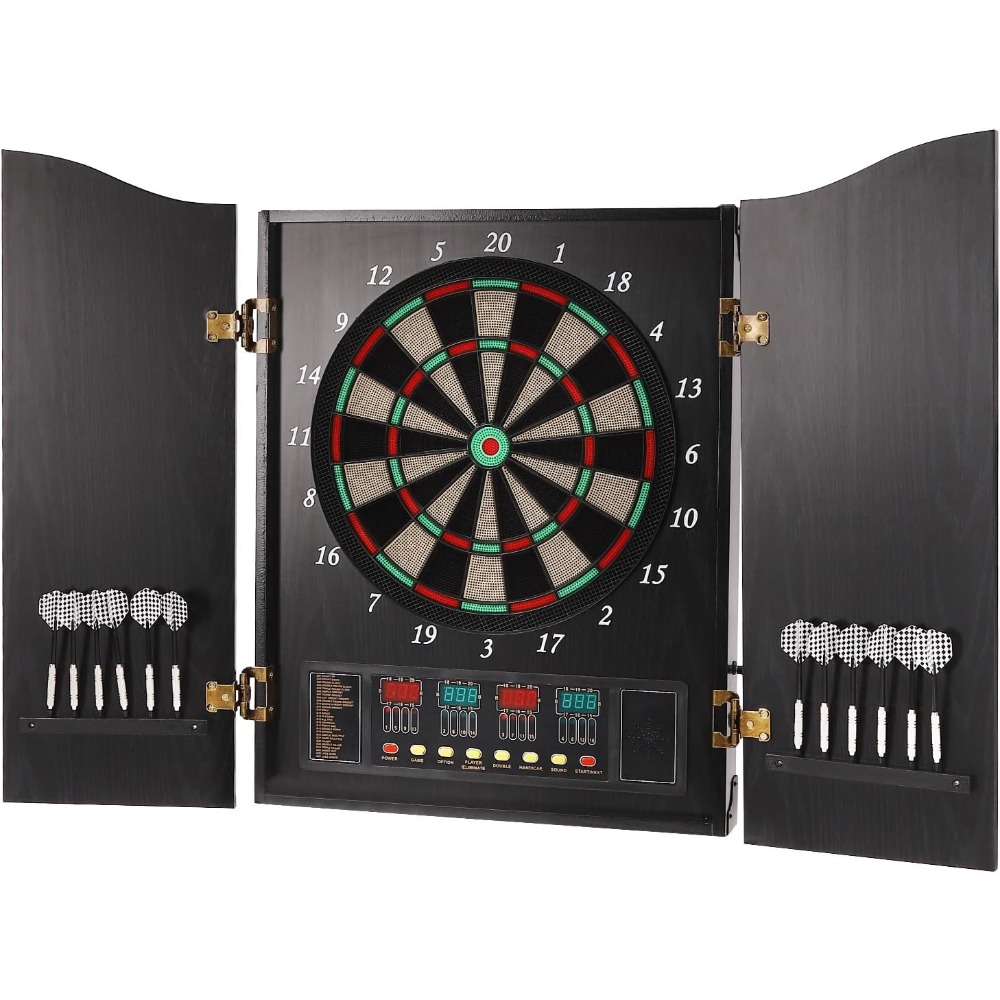Dartboard Cabinet Set Dart Boa - огляд і ціна Electronic Dartboard Cabinet