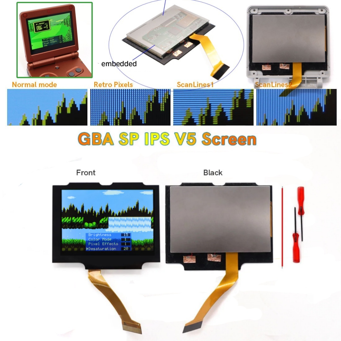 New Laminated IPS 3.0 inch V5  - огляд і ціна Lcd Screen Arcade