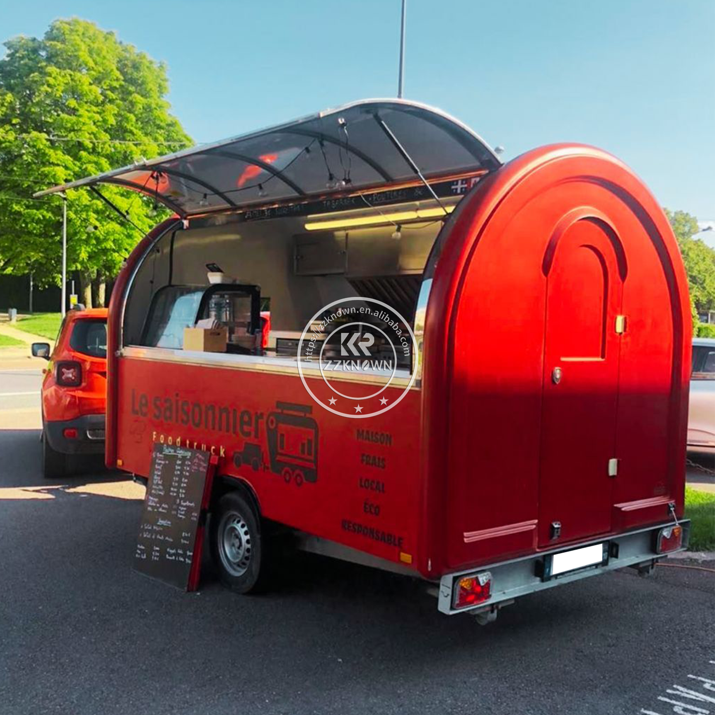 Custom Catering Trailer Mobile - огляд і ціна Hot Dog Vending Cart
