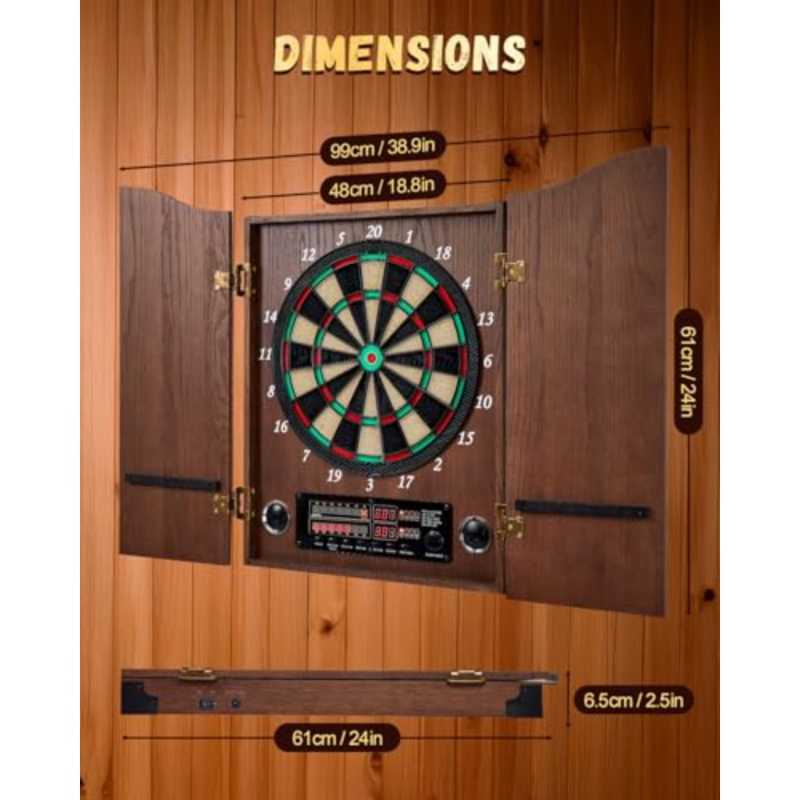 Electronic Dart Board, Decorat - огляд і ціна Electronic Dartboard Cabinet
