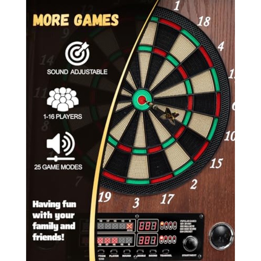 Electronic Dart Board, Decorat - огляд і ціна Electronic Dartboard Cabinet