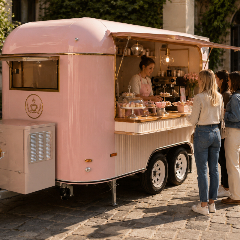 Food Cart Mobile Trailer Custo - огляд і ціна Hot Dog Vending Cart