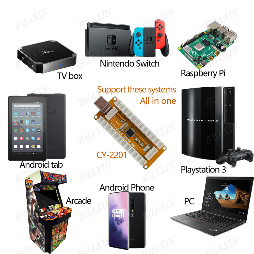 Arcade Game USB Zero Delay Joy - огляд і ціна Arcade Button Pcb