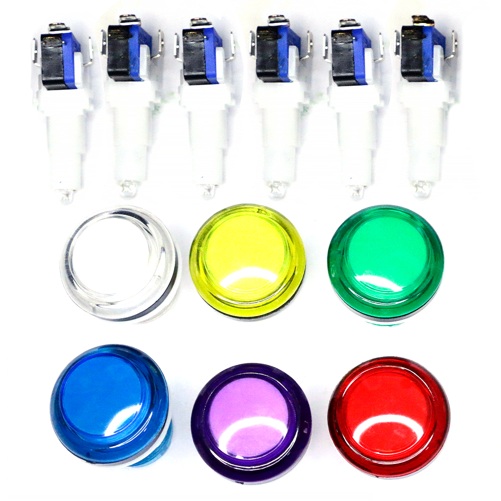 5V 12V Light Push Button 33mm  - огляд і ціна Arcade Button Pcb