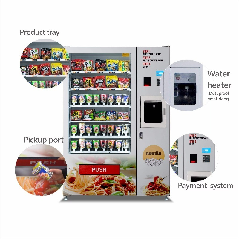 Customized Metal Cup Noodles V - огляд і ціна Vending Machine Qr Code